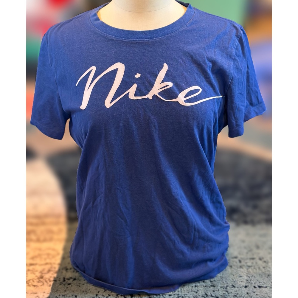 Women’s Nike Royal Blue Tee with White Script